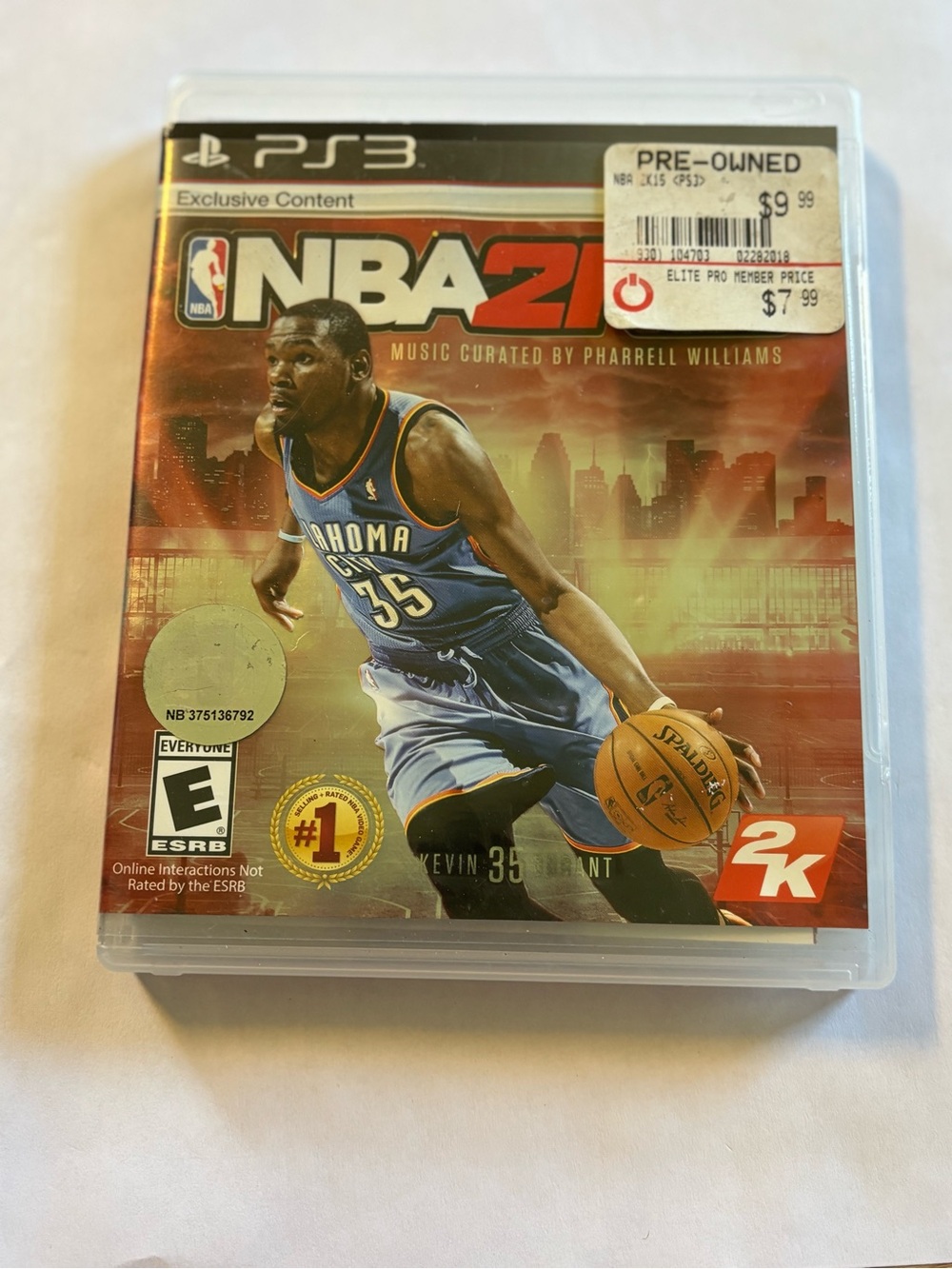 NBA 2K15 PS3 Video Game PlayStation 3